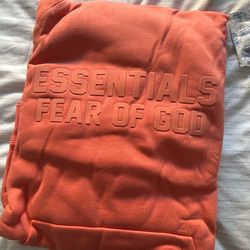 Fear Of God Essentials Hoodie Coral