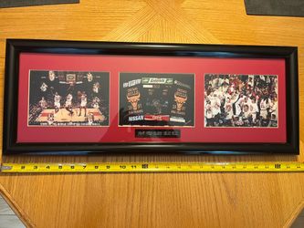 Chicago Bulls 1996-97 world champion framed picture.