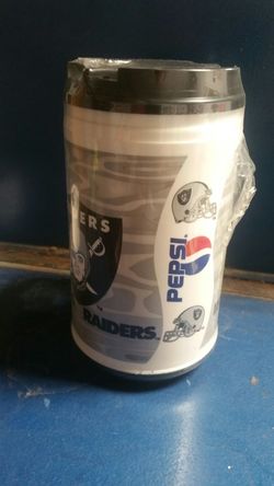 Plastic oakland raiders mug