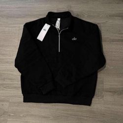 Alo Black Quarter Zip (size L)