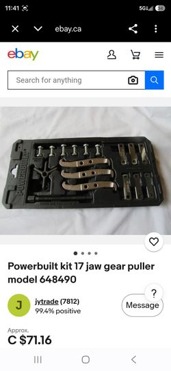 Puwerbuilt 3 jaw extractor set