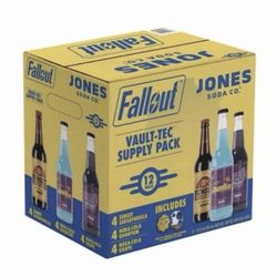 Jones Soda Fallout Vault-Tec Supply Pack 12-Bottle Case Limited Edition Sealed