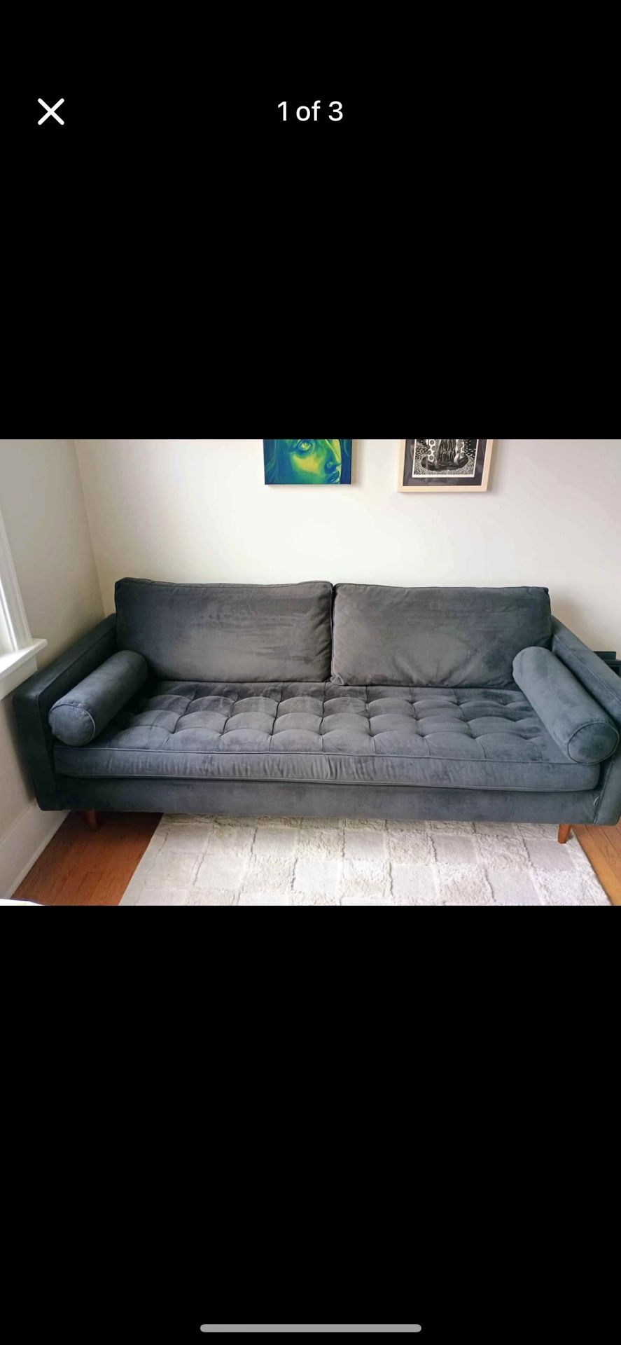West Elm Gray Couch