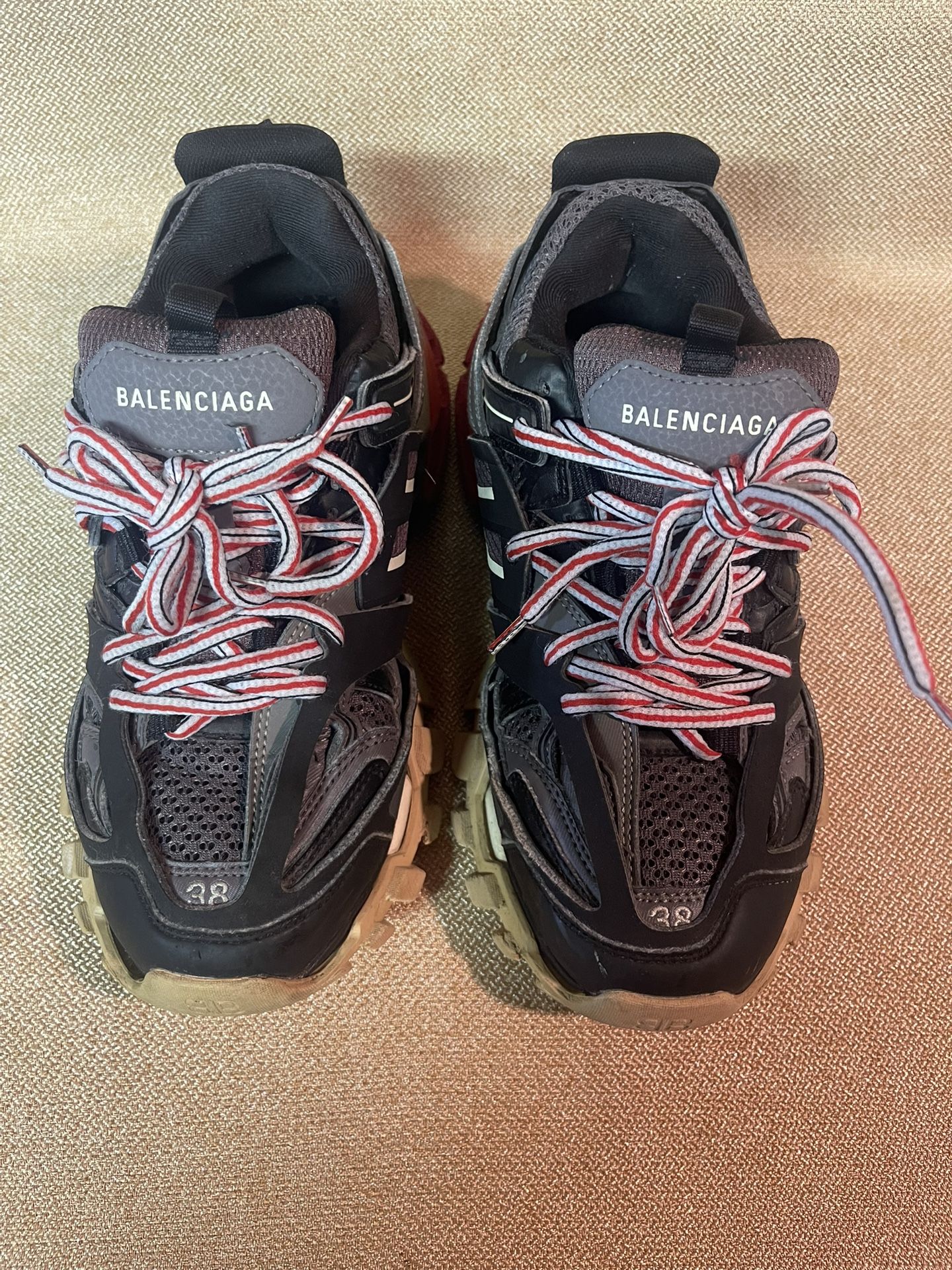 Balenciaga Track Sneakers Black Mesh And Rubber Size 8