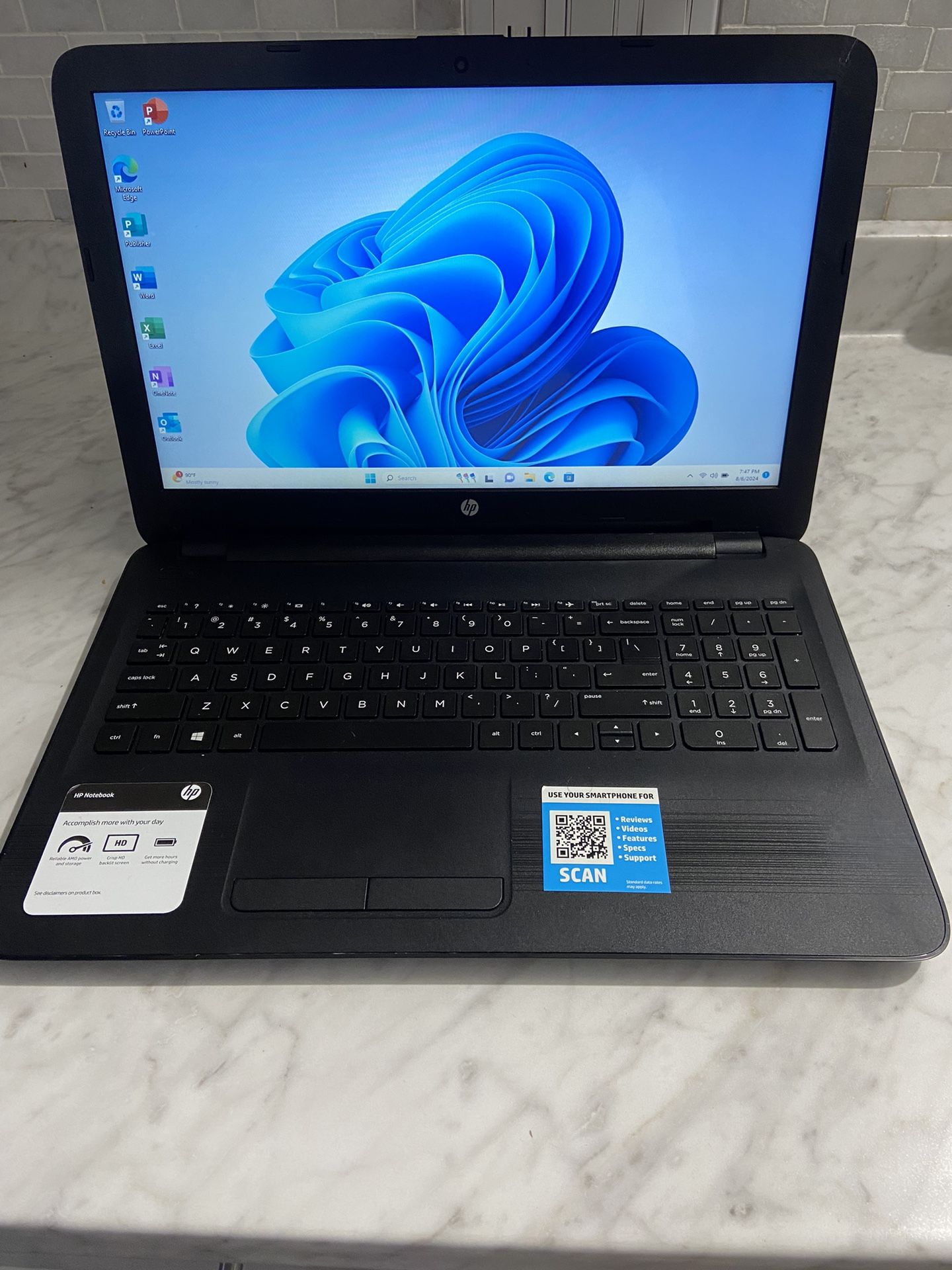 Laptop Hp 15,6” Display 