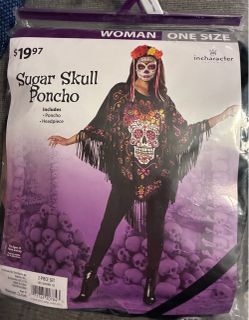 Sugar Skull Poncho