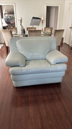 Leather arm chair