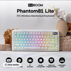 KiiBoom Phantom81 Lite 75% Gasket Mechanical Keyboard