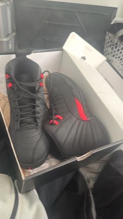 Air Jordan 12 Black Red Sneakers