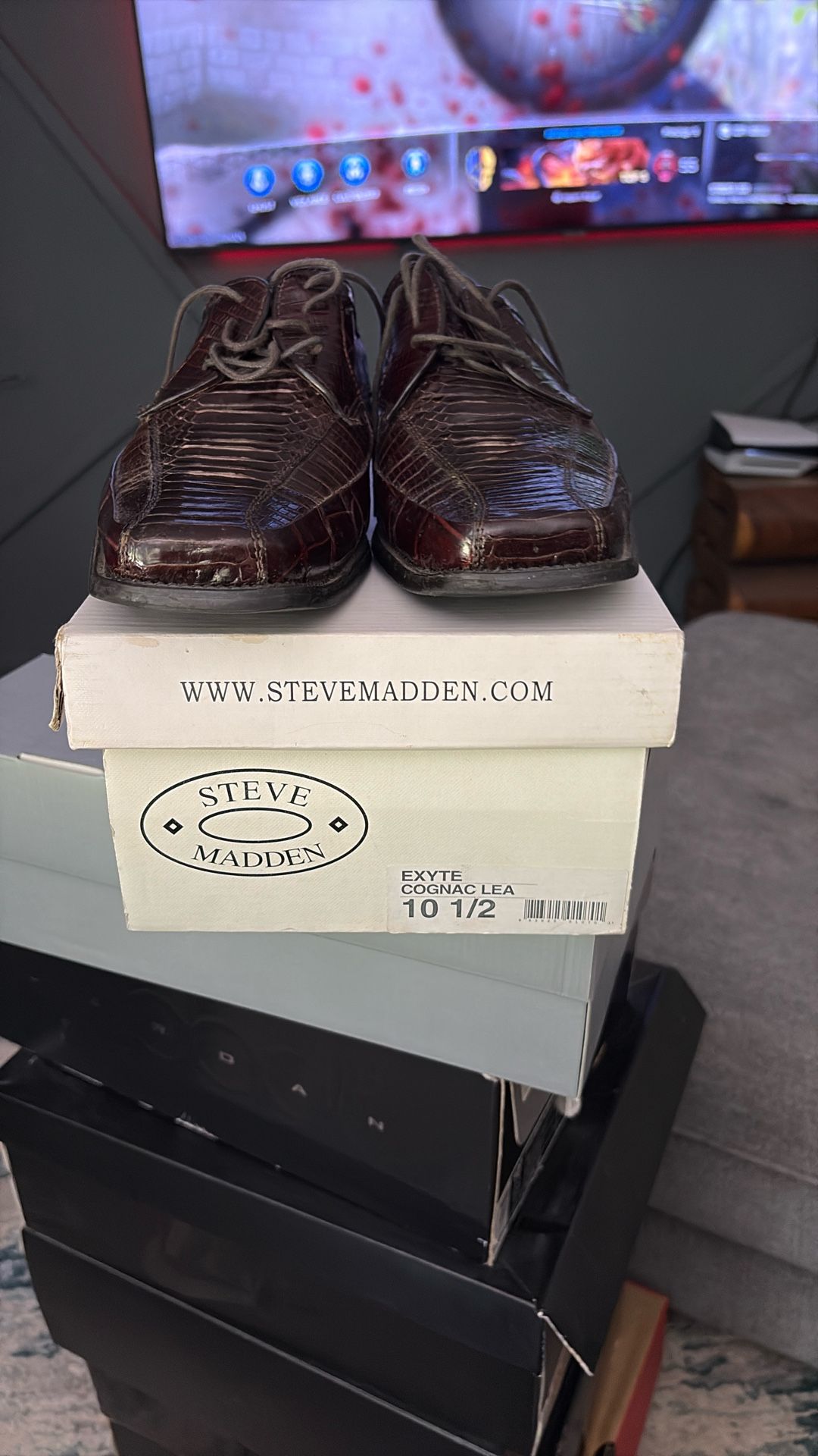 Men’s Steve Madden Snake Skin Dress Shoes