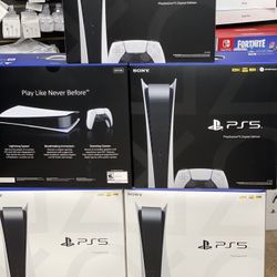 PlayStation 5 Digital &disk Available Take Home Today