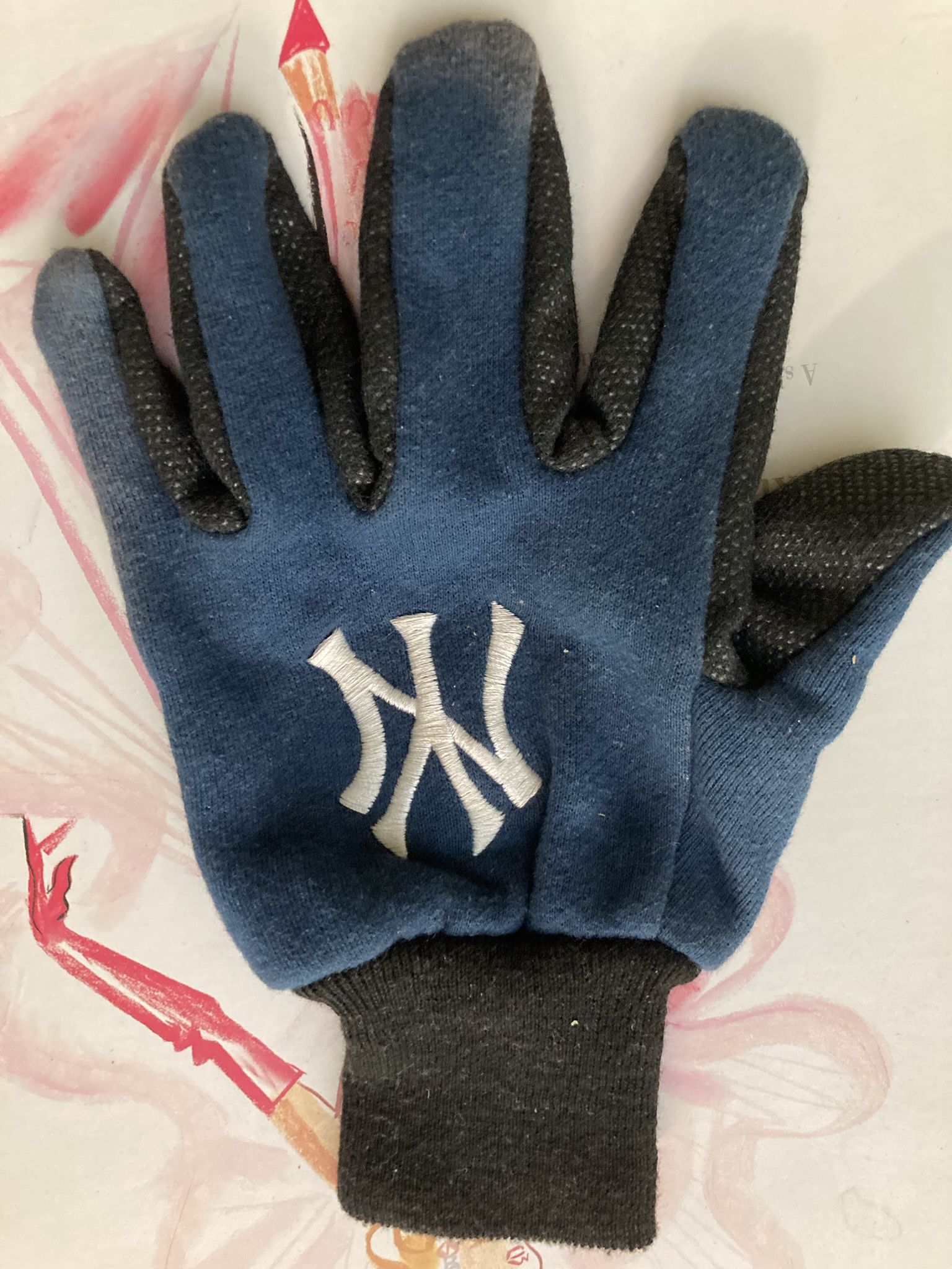 N.Y YANKEES BLUE GLOVE