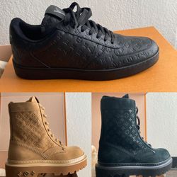 Authentic Louis Vuitton Luxury Footwear Set – Size 5.5 (US 6.5 Equivalent) – Sold Out Pair Included