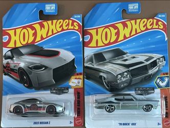 New 2026 Hot Wheels ZAMAC die-cast 2023 Nissan Z & '70 Buick GSX Set