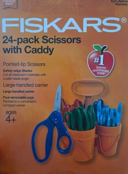 Fiskars 24-Pack Scissors with Caddy