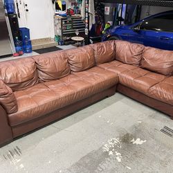 Italian leather Couch