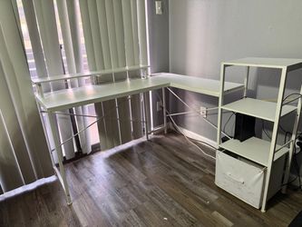 White desk