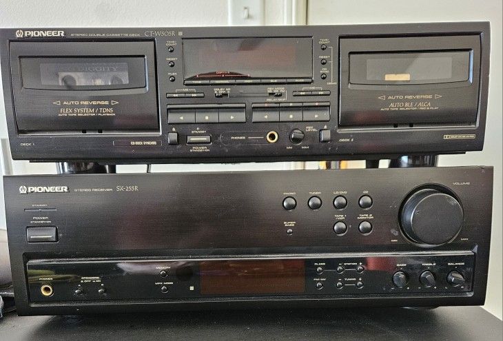 Receiver And Double Cassette Player 