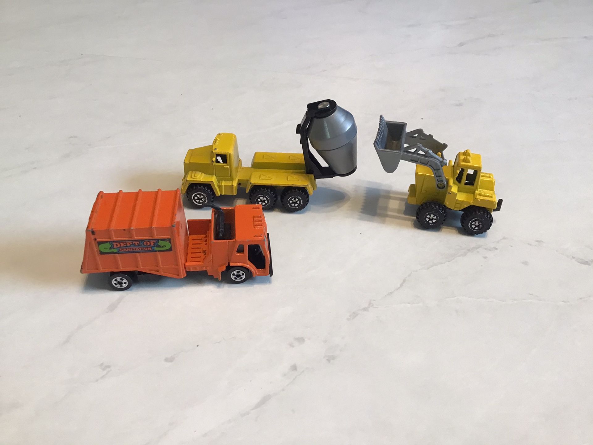 Collectible Petite Metal Toy Work Trucks