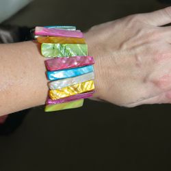 Vintage Colorful Stretchy Bracelet