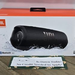 New-JBL Charge 5 - Bluetooth Speaker - Payments Available - Pay $1 Down To take It home