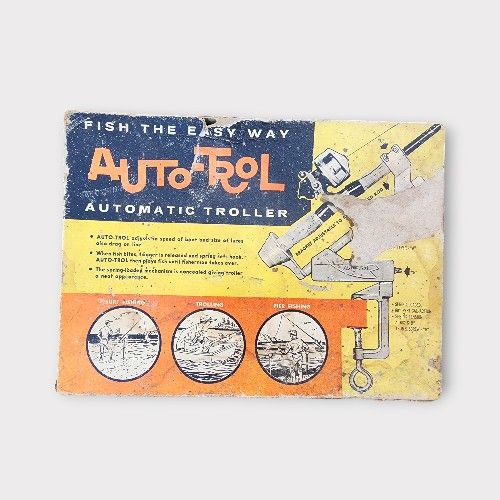 Auto-Trol Automatic Troller Fishing Rod Antique Hook Set BEST OFFER