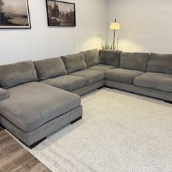 Gray Sectional Couch Delivery Available 