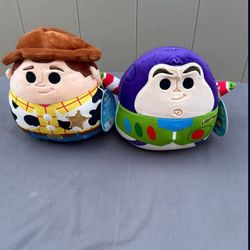 Buzz And Woody Squishmallows With Tags