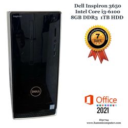 Dell Inspiron 3650, Intel Core i3-6100, 8GB, 1TB HDD "H91724"