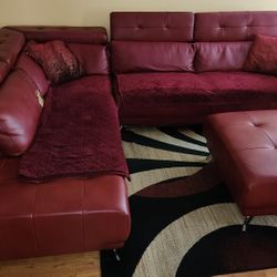 Free 2 Piece Sectional and Ottoman