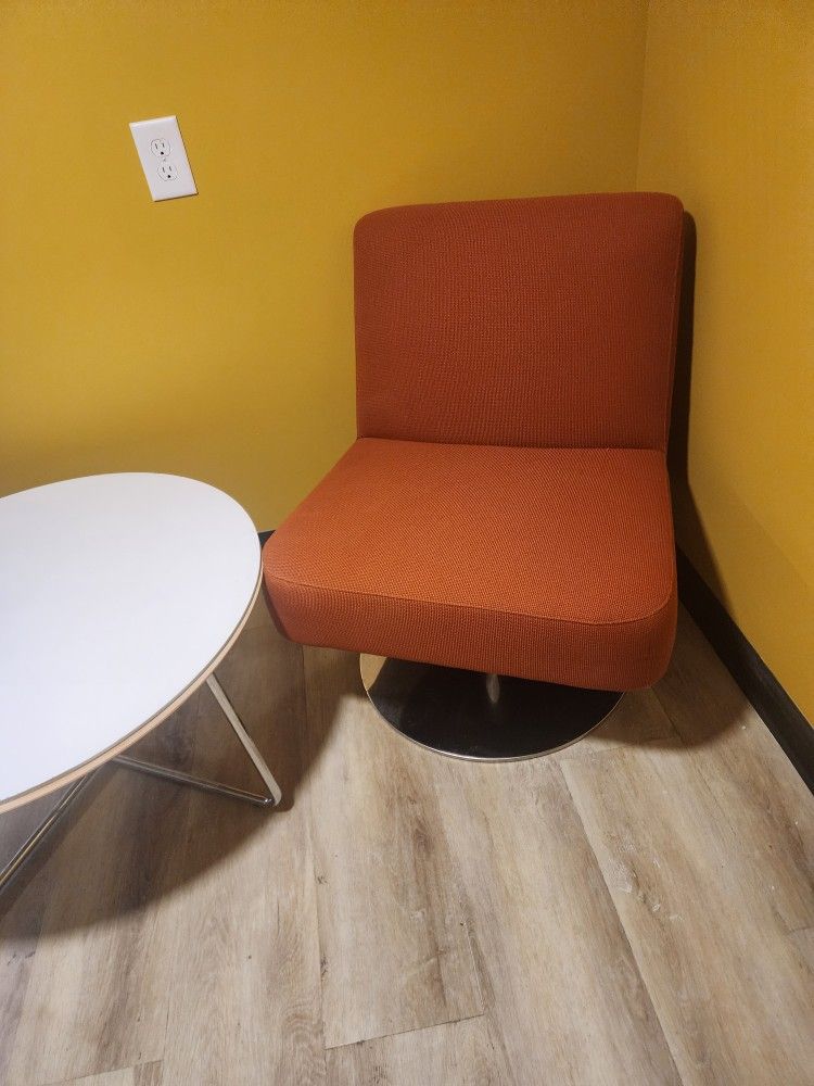 Orange Accent Chair - Commercial