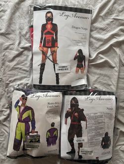 Adult halloween costume and mask (READ DESCRIPTION)