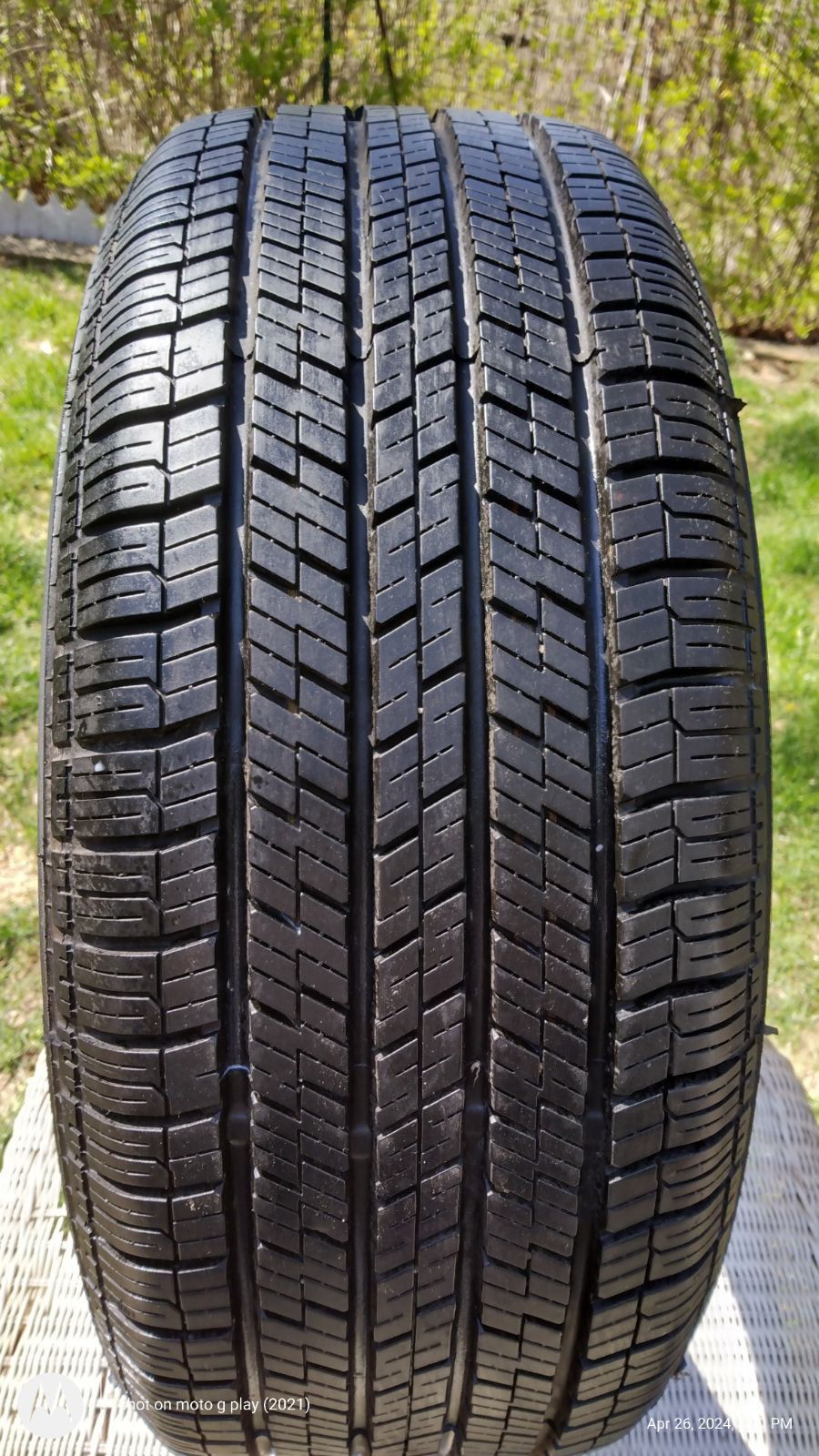 16" Tire 4 sale:
New Continental Touring Radial Tire size 215/55 16" .  Traded in car and have no use, $60