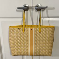 Tory Burch Yellow Tote Bag