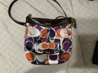 Coach Signature Print Crossbody Bag