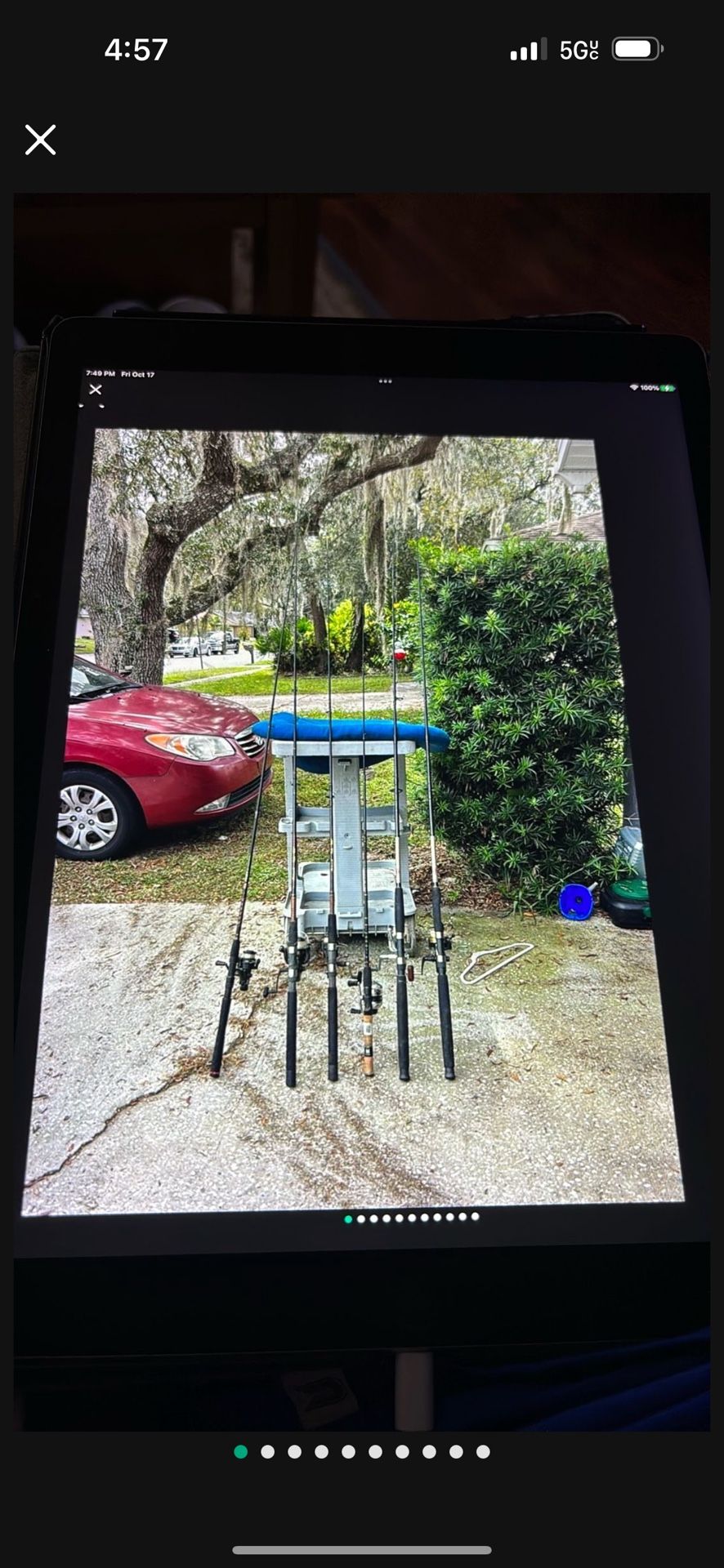 6 Fishing Poles Ross And Reels