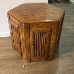 Hex 2 Door Side Table 