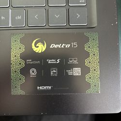 MSI Delta 15 Gaming Laptop