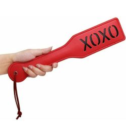 XOXO Faux Leather Paddle, Red

