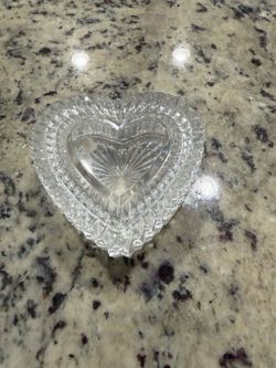 Cute clear crystal heart dishes