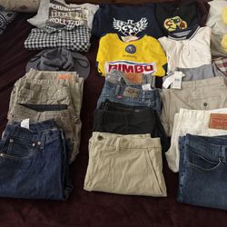 17 Pcs Men’s Clothes Sone Almost New 1 Pant W/ Tag