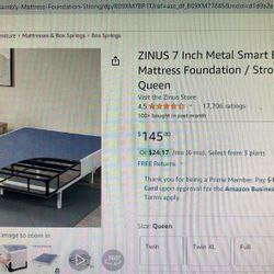 Zinus 7 Inch Metal Smart Box Spring
