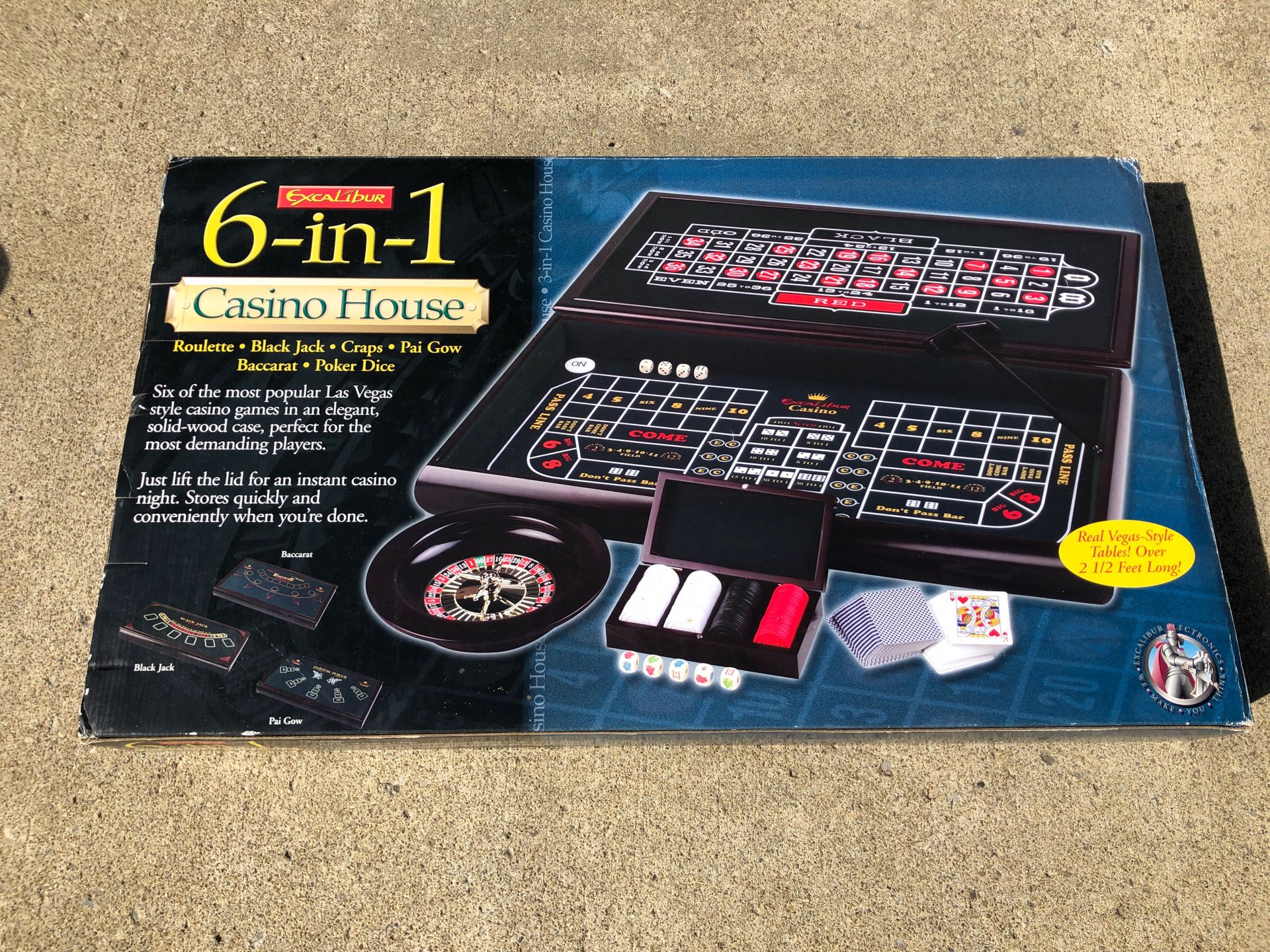 Excalibur 6-in-1 Casino House Vegas Casino Set
