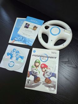 Wii MARIO KART WITH STEERING WHEEL