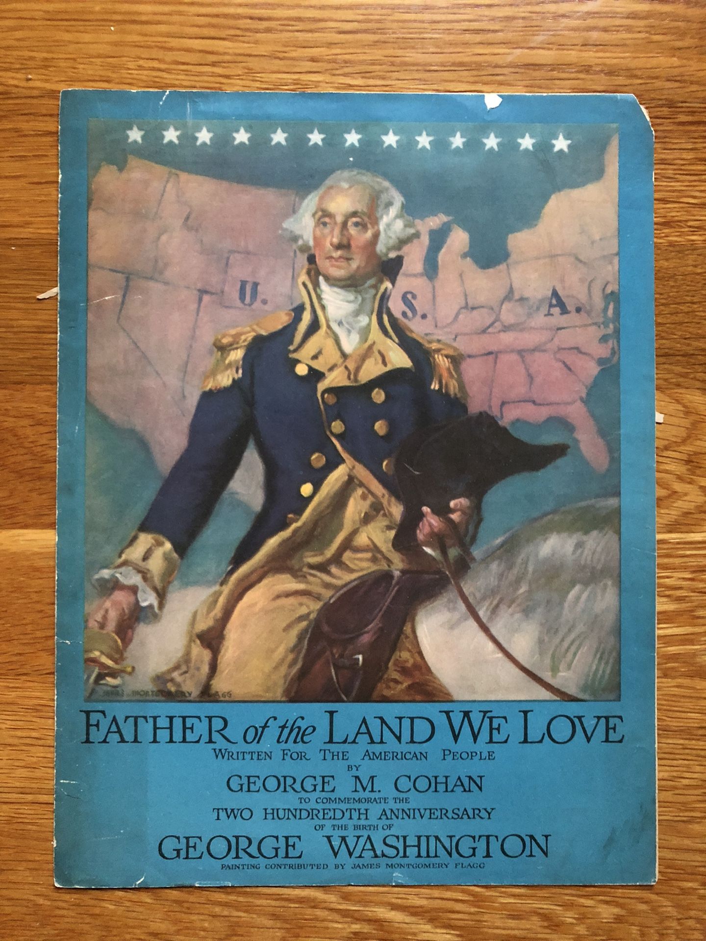 Father Of The Land We Love George Washington