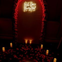 Engagement Proposal Decor "Will You Marry Me" 