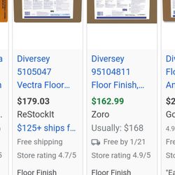 Diversity Vectra Floor Finish 5 Gallon Size