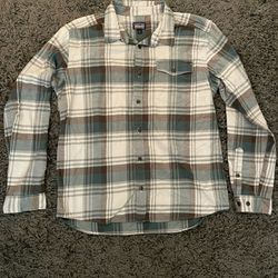 Patagonia FJORD Flannel Button Up Longsleeve Shirt 