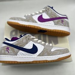 Size 11 - Nike SB Dunk Low Pro Rayssa Leal NEW White Gum Grey Sail Blue Purple