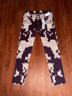 PURPLE Brand P001 Rorschach Printed Jeans 36x34 NWT